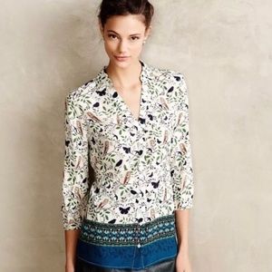 Anthropologie | Maeve Owl Shirt | Sz. 4